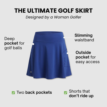 Navy Kerry Golf Skirt