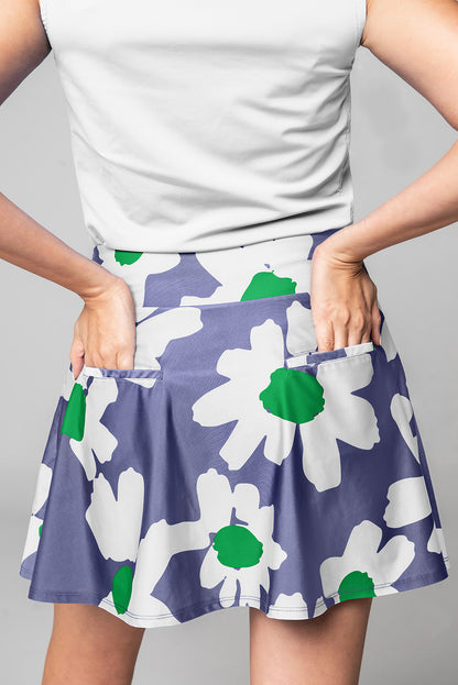 Galway Golf Skirt in Lavender Daisy