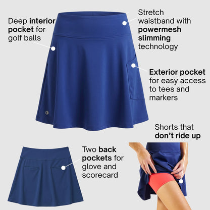 Navy Kerry Golf Skirt