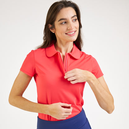 Charleston Short Sleeve Poppy Polo