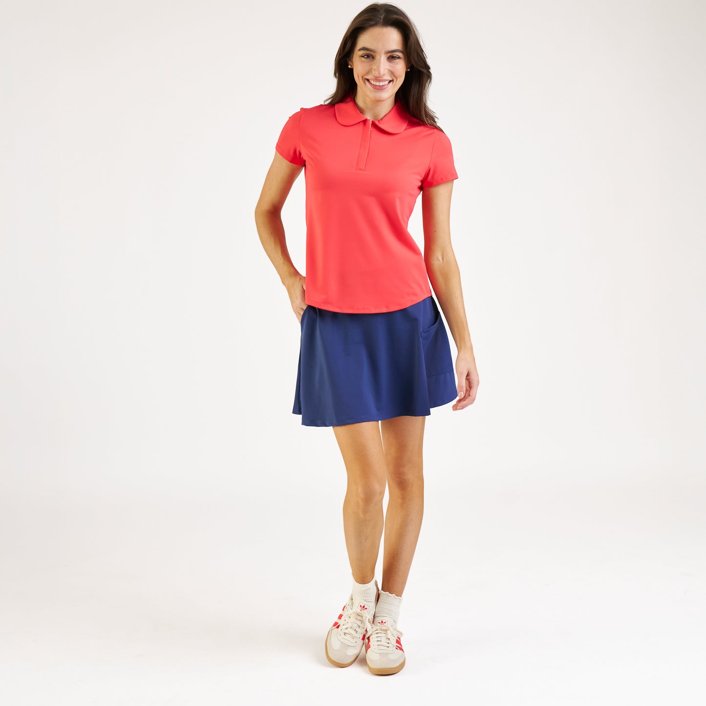 Charleston Short Sleeve Poppy Polo