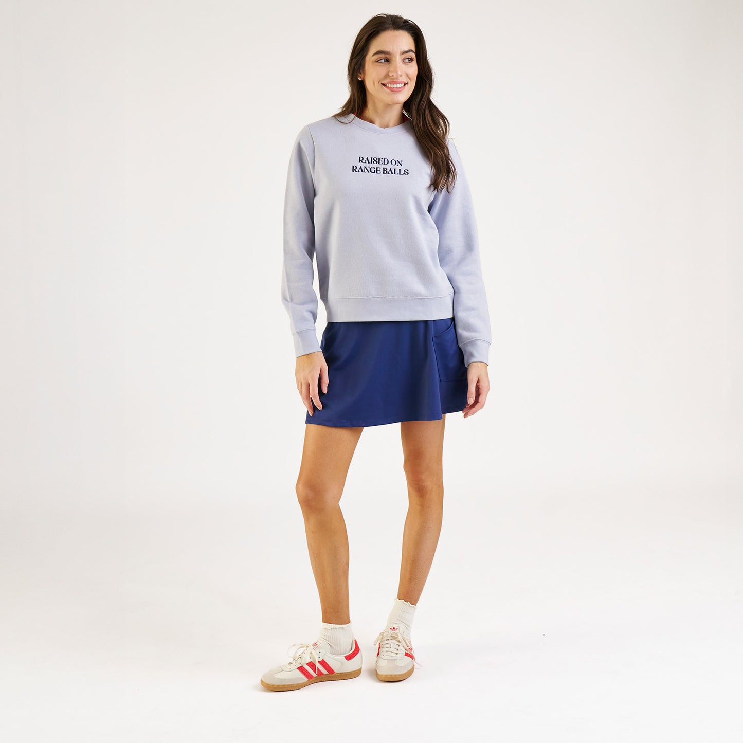 Dusky Blue Raised on Range Balls Sweatshirt