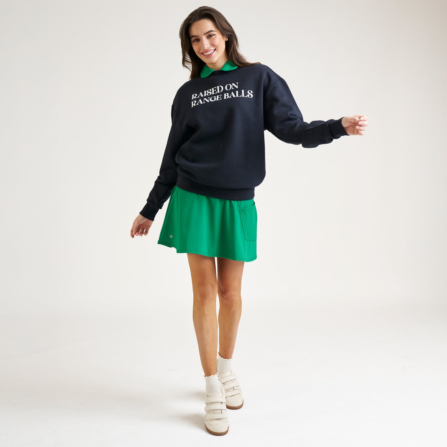 Navy Raised on Range Balls Sweatshirt