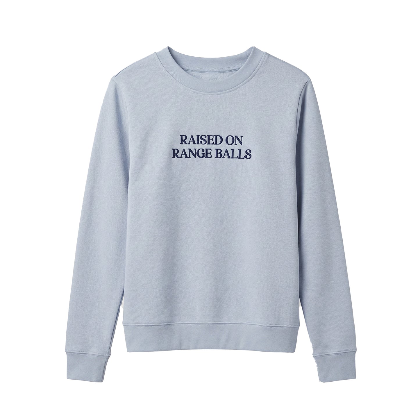 Dusky Blue Raised on Range Balls Sweatshirt