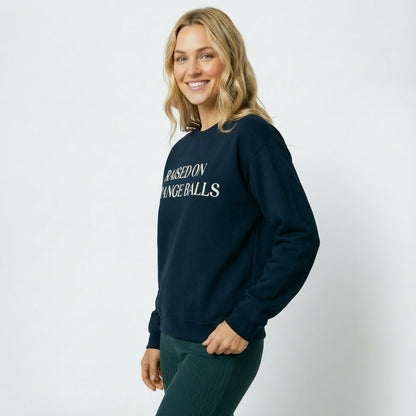 Navy Raised on Range Balls Sweatshirt