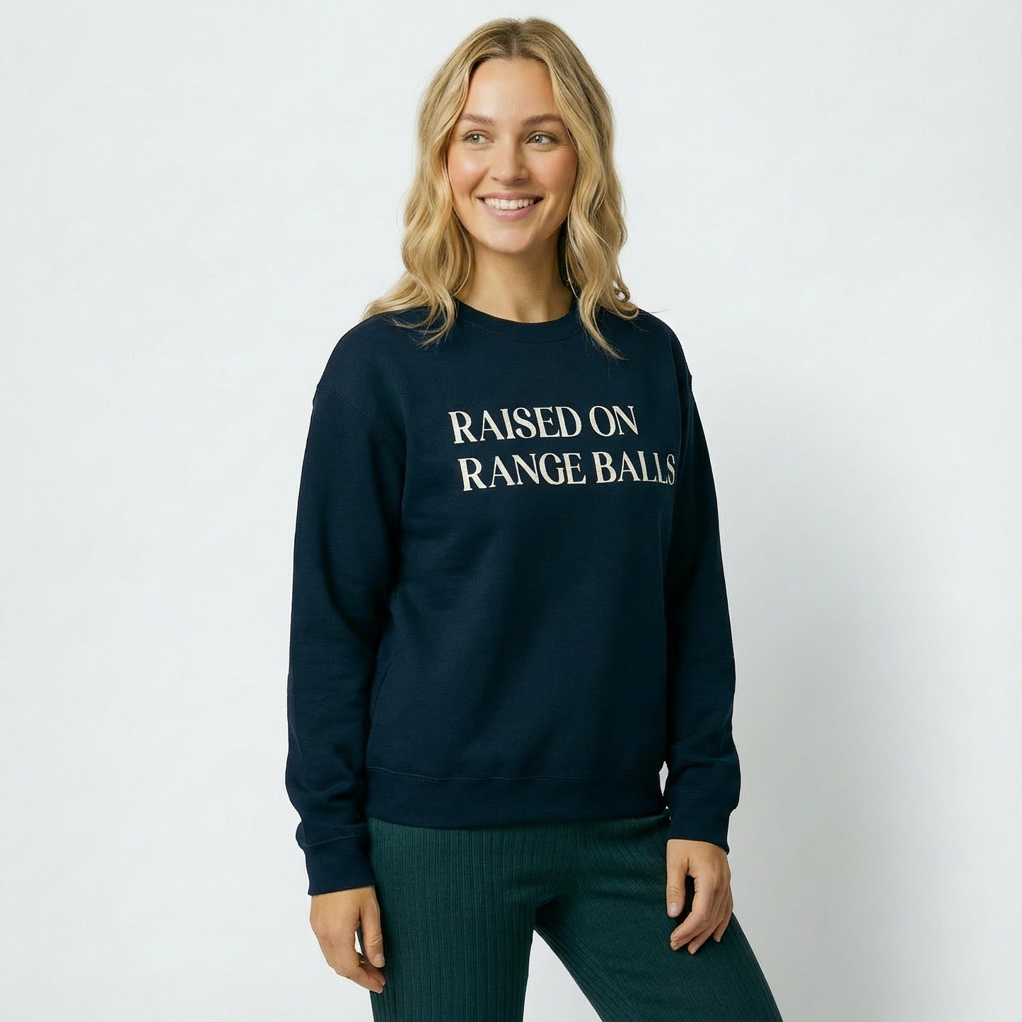 Navy Raised on Range Balls Sweatshirt